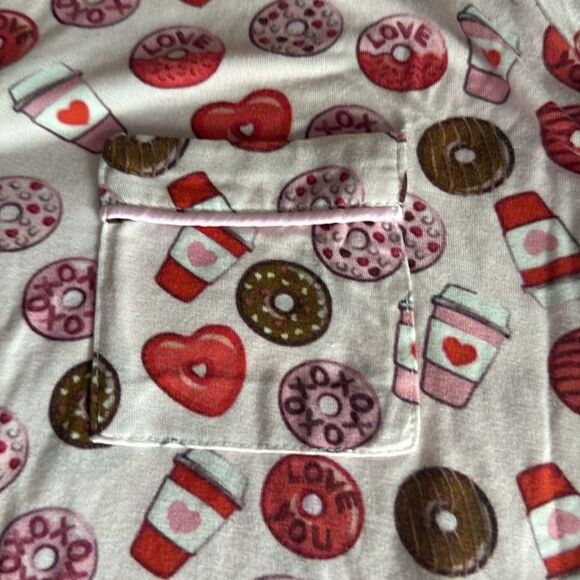 Girls Cotton Pajama Set. Top & Shorts. Size Medium. - Picture 3 of 5